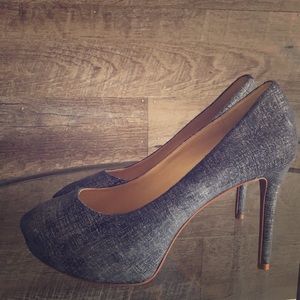 Nine West Faux Denim Heels 👠